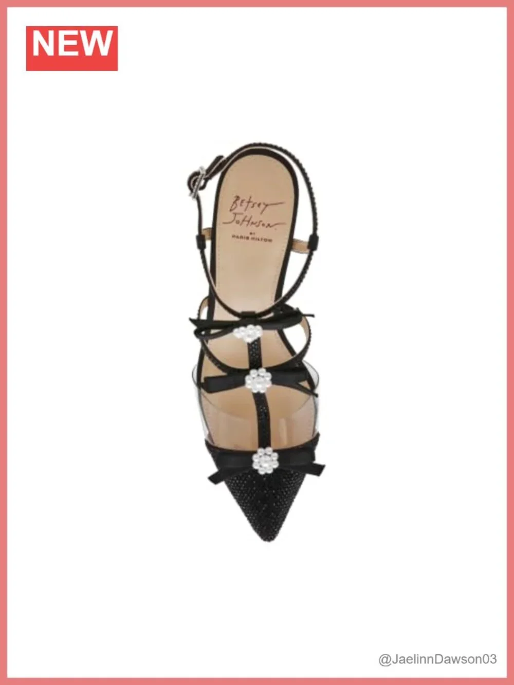 Betsey Johnson Everr Pumps Stiletto Heel Pointed Toe Bow